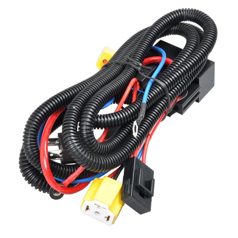 Car headlight enhancement beam halogen lamp H4 headlight wiring harness modification brightener LED cross-border low beam and high beam headlights