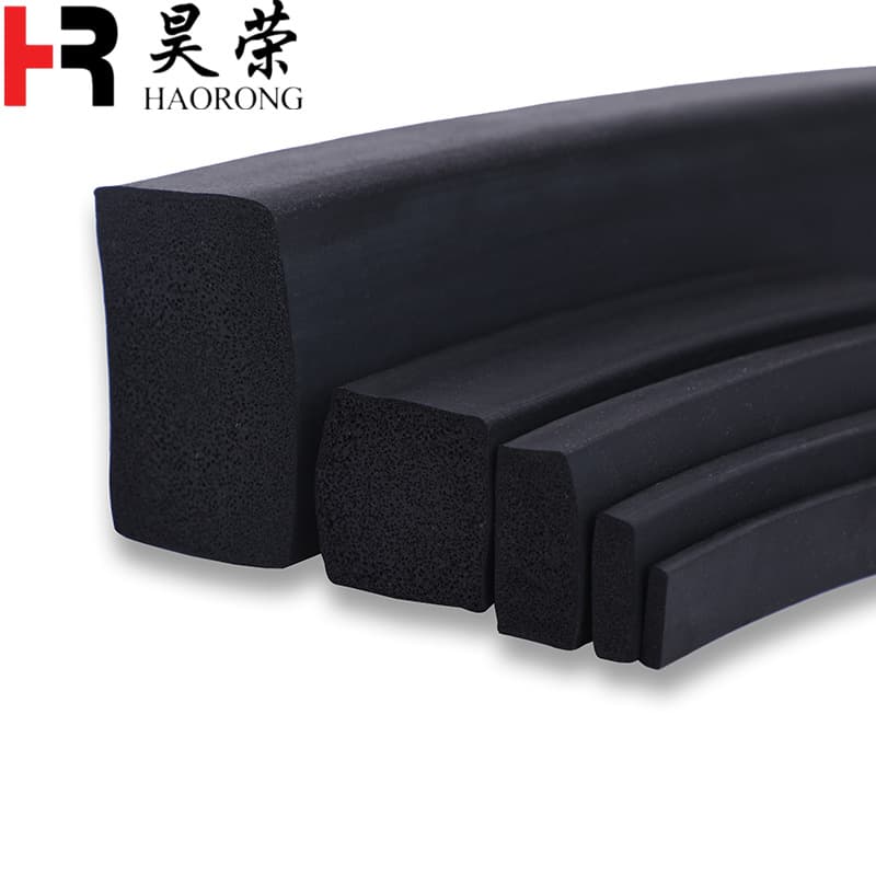 EPDM Foam Sealing Strip Solid Sponge Strip EPDM Rubber Foam Strip Wear-Resistant Electrical Cabinet Rubber Strip