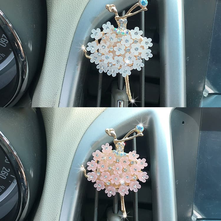 High-End Car Air Conditioner Air Outlet Perfume Clip Creative Ballet Girl Air Outlet Decoration Ladies Car Interior Decoration