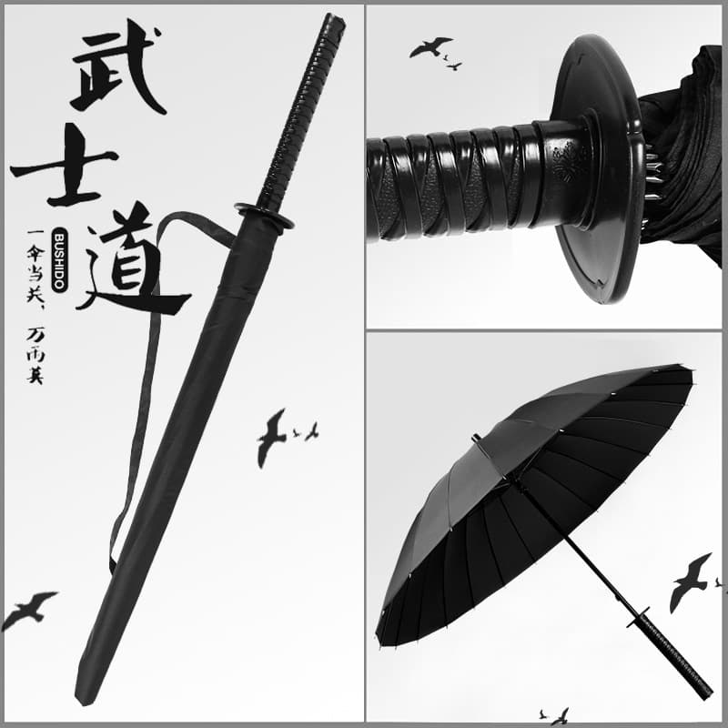 Customizable Gift Long Handle Umbrella Straight Rod Sword Umbrella Anime Advertising Samurai Creative