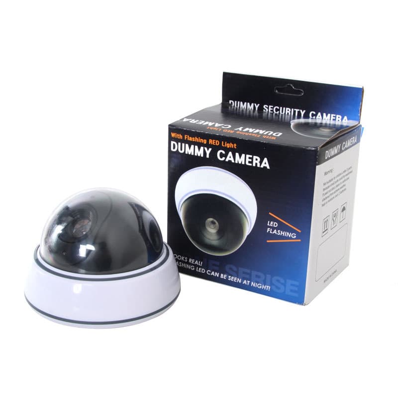 Factory Direct Dummy Surveillance Camera Fake Security Camera Fake Dome Camera Large with Light