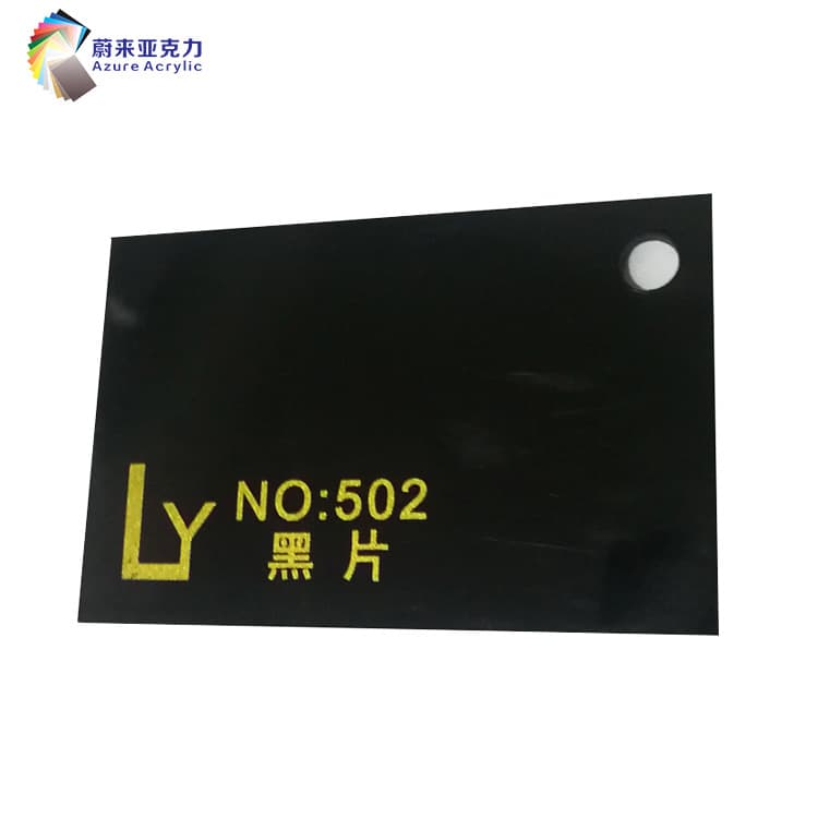 Wholesale 1mm black acrylic sheets for laser cutting shapes, engraving 3mm black opaque acrylic sheets.