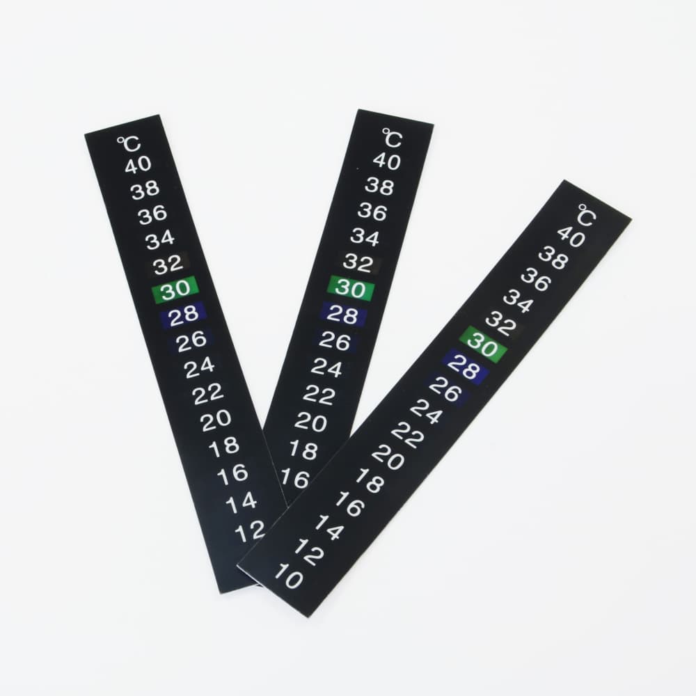 Liquid crystal fish tank thermometer sticker for aquarium strip fish tank thermometer 10-40℃ LCD temperature sensitive color changing sticker
