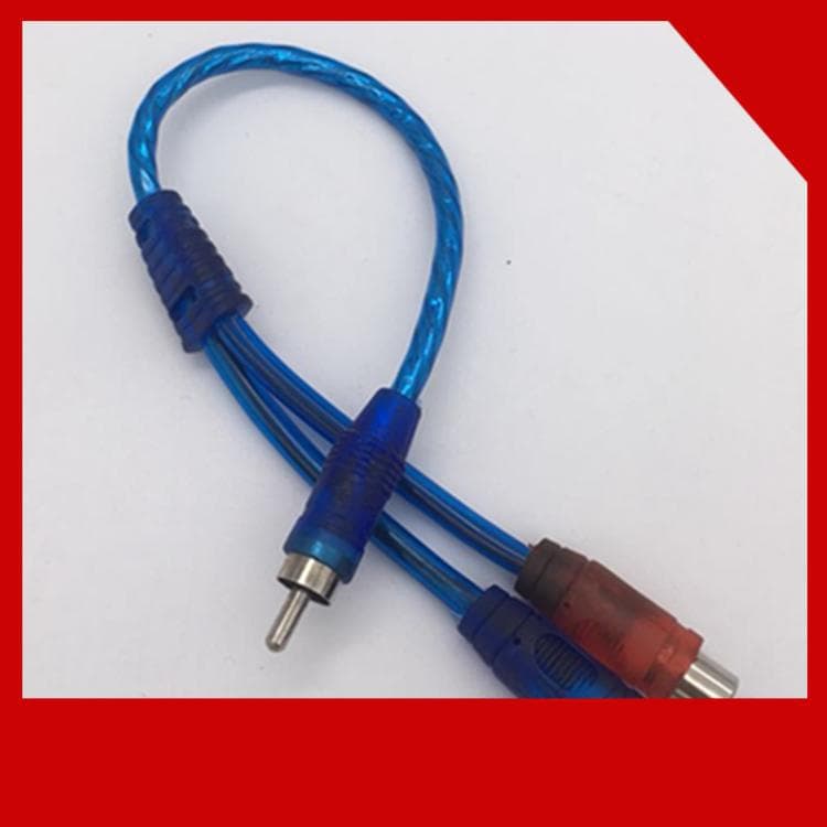 Audio Video Cable. 1 to 2, Male to 2 Female, Car Audio Speaker Power Cable