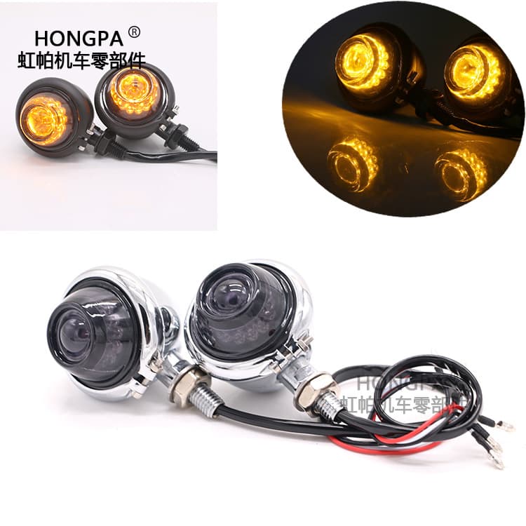 Motorcycle Turn Signal LED Turn Light Retro Modified New Indicator Turn Light For Export Only