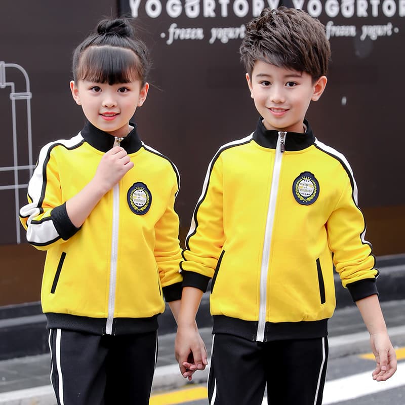 Kindergarten Spring and Autumn Sportswear, Children's Class Uniform, British Three-Piece Set, New School Uniform for Primary School Students