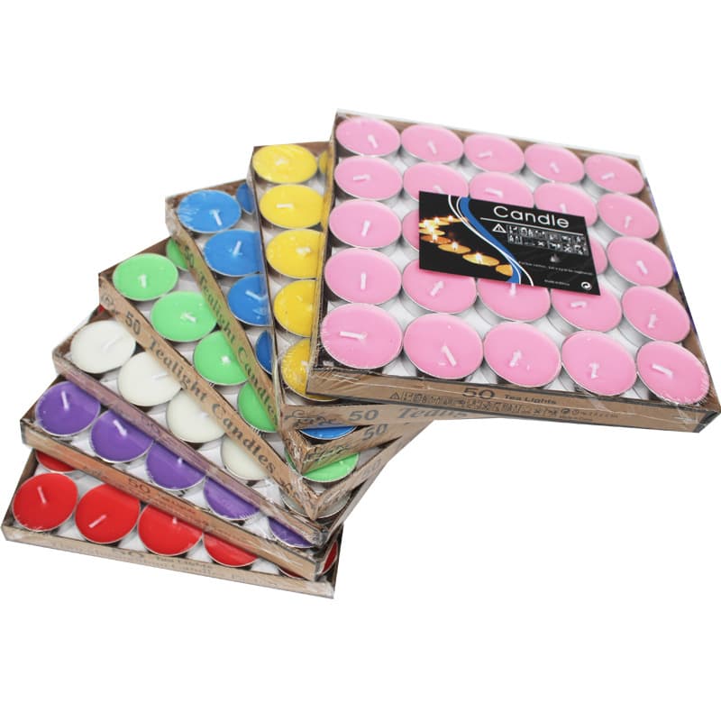 Manufacturer wholesale round scented candles for birthdays, romantic smokeless ambiance, wedding decorations, tea light holders, and small candles.
