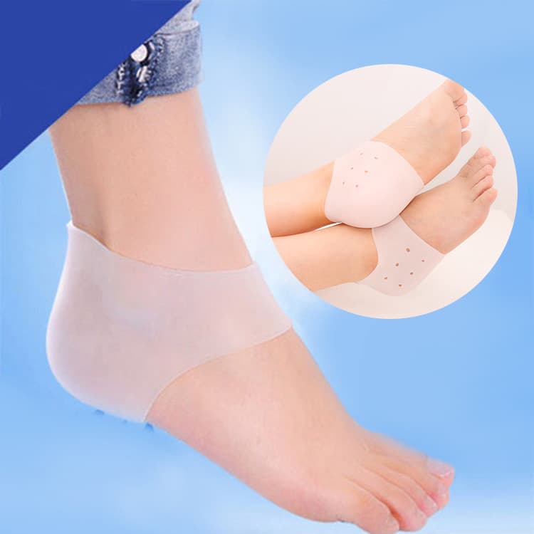 Heel Protector Silicone Anti-Pain Foot Sleeve Anti-Friction Anti-Crack Heel Pad Moisturizing Heel Sock Anti-Crack