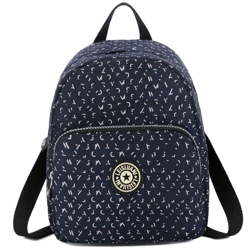 2025 New Women's Printed Backpack Nylon Small Backpack Casual Lightweight Travel Bag for Middle-Aged Women
