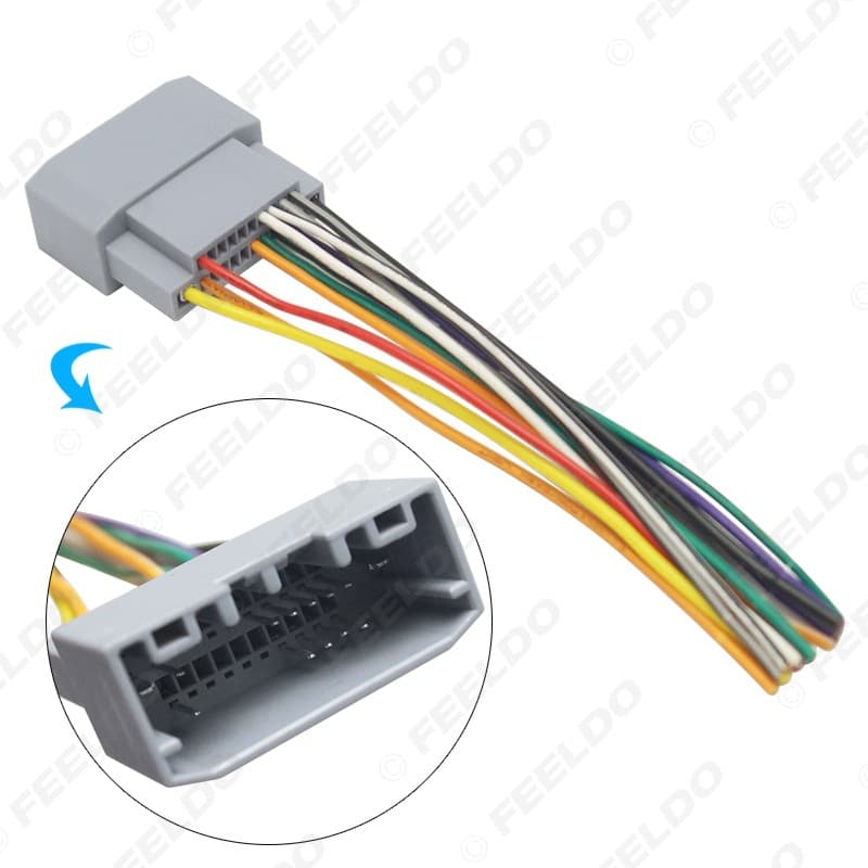 Applicable to Jeep Wrangler/Cherokee/Dodge car audio DVD modified power speaker cable tail cable