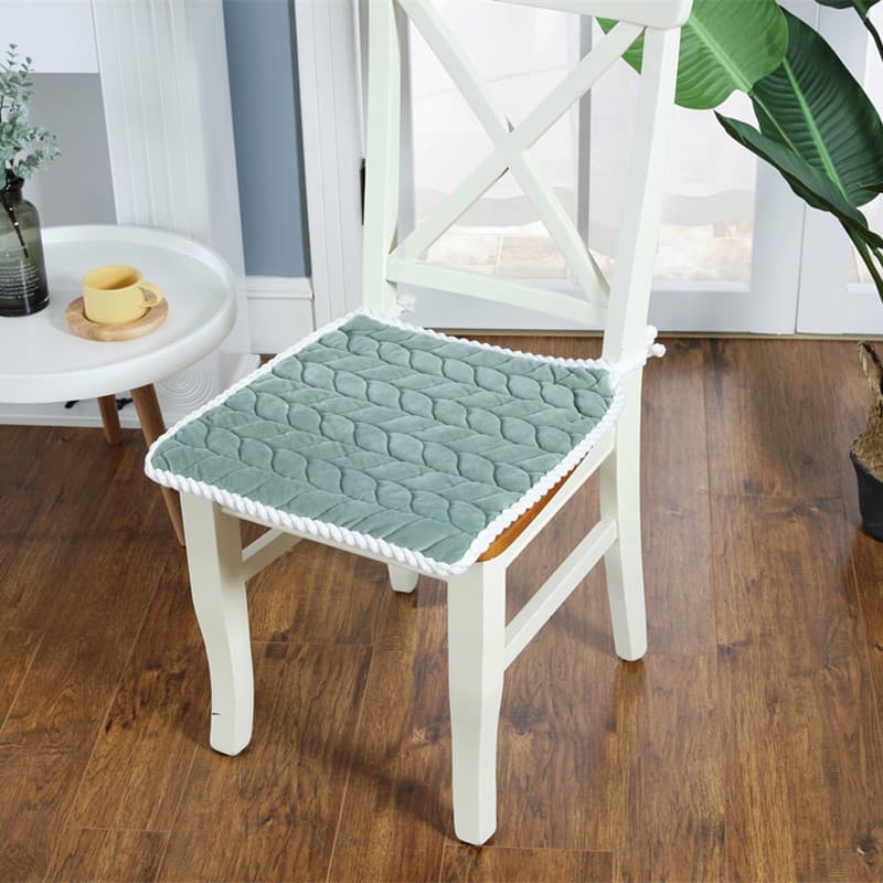 Solid Color Winter Plush Seat Cushion for Office Chair, Student Chair, Dining Chair - Wholesale Drop Shipping