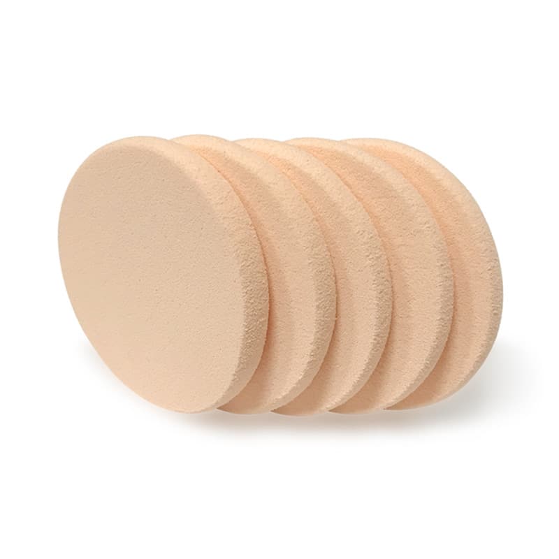 Wholesale latex powder puffs 55*7mm, makeup-grade frosted sponges