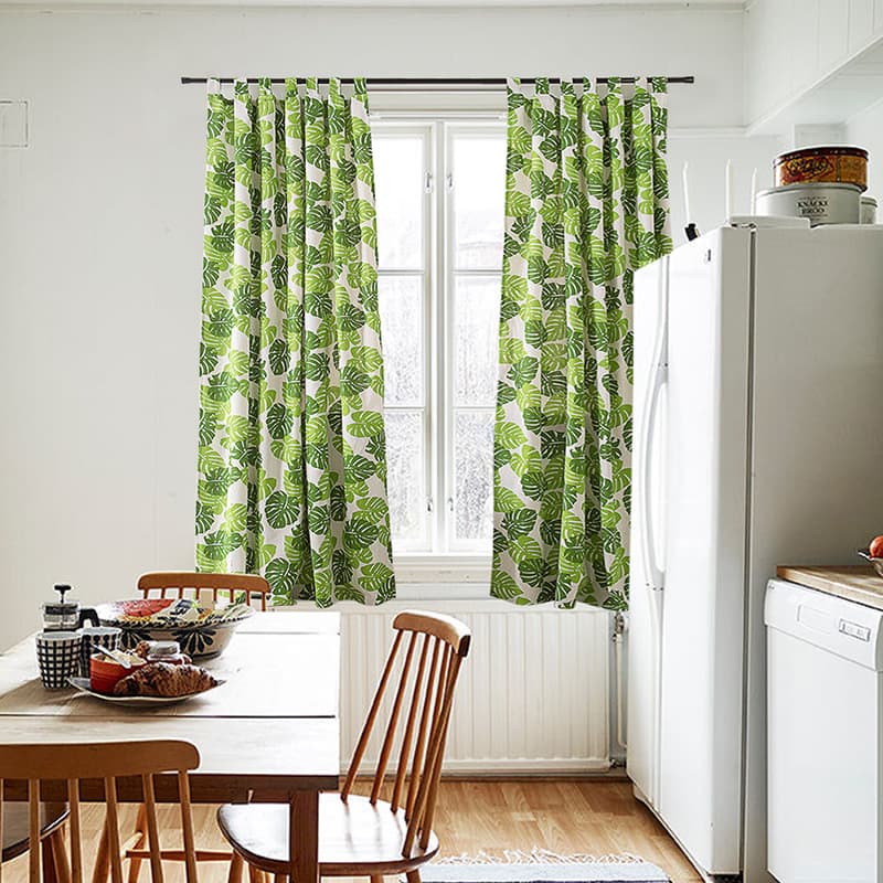Factory Direct Nordic Style Printed Children's Curtains American Country Curtains Cross-border Linen Cotton Ready-made Curtains
