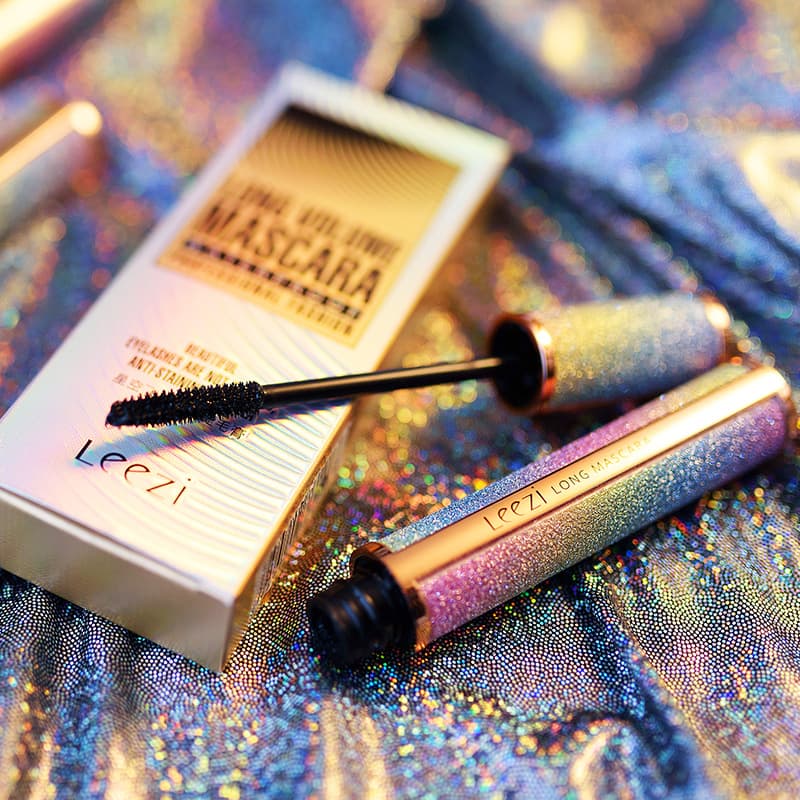 Leezi Starry Eyelash Mascara 4D Lengthening Thickening Curling Waterproof Sweatproof Non-smudging Makeup Beauty Cosmetics