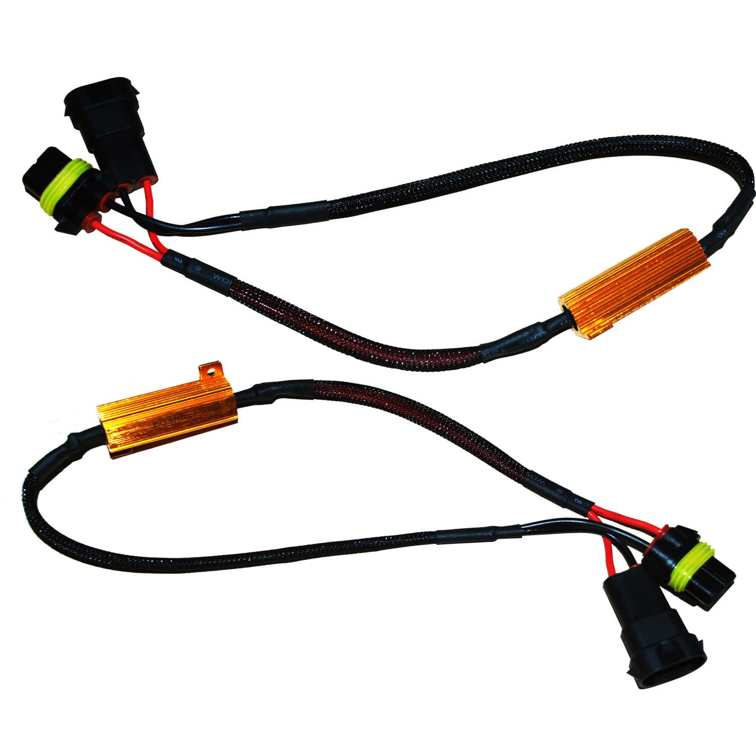 Factory Wholesale LED Car Light Modification Decoder Wire Group H7 9006 Xenon Light Decoder Resistor Cable Bundle Power Increase