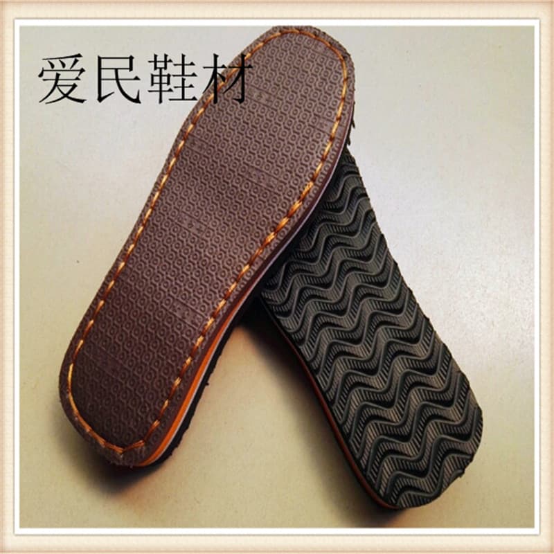 Factory Direct Rubber Tenglong Base - Household Cotton Slipper Soles, Anti-Slip Durable Handmade Wool Shoe Soles Wholesale