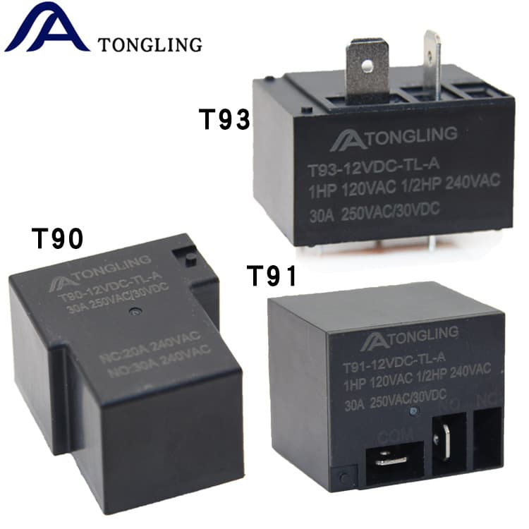 T90 Relay Factory T91 T93 4-pin 12v 30A 250VAC Load JQX-15F Power Relay
