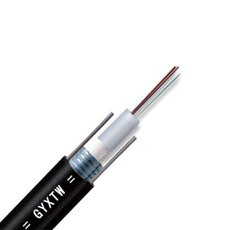 Outdoor armored single-mode optical cable GYXTW-4/6/8/12B1 central loose tube optical fiber for communication.