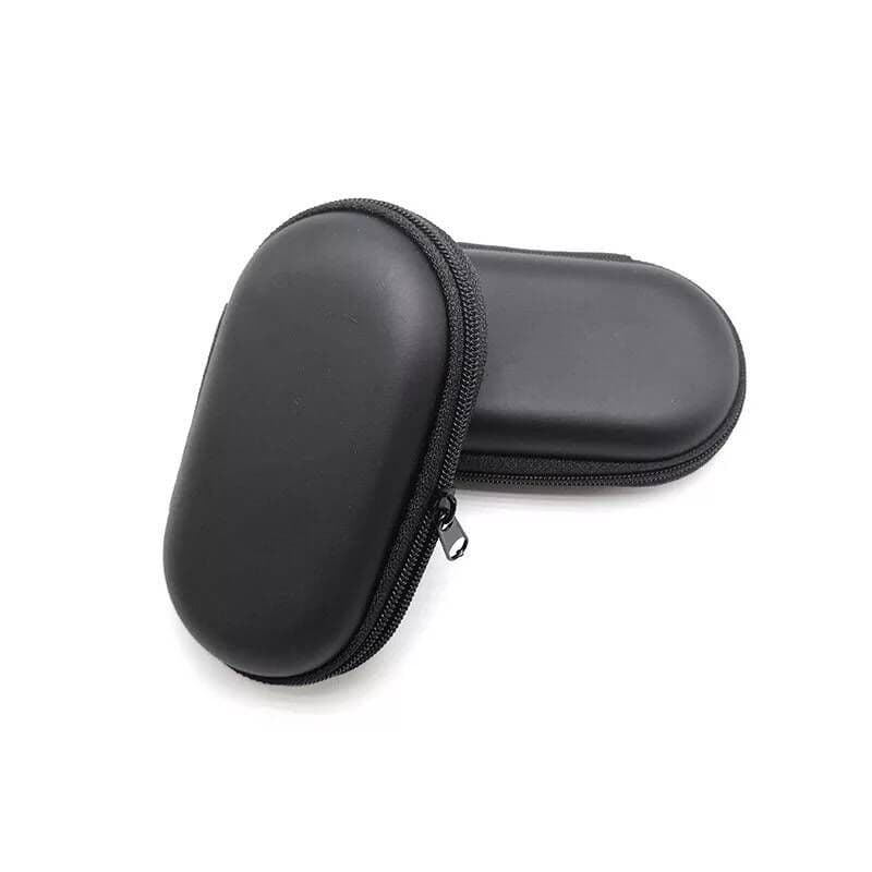 EVA zipper bag, data cable storage box, oval headphone box, portable Bluetooth headphone bag, anti-pressure EVA storage bag