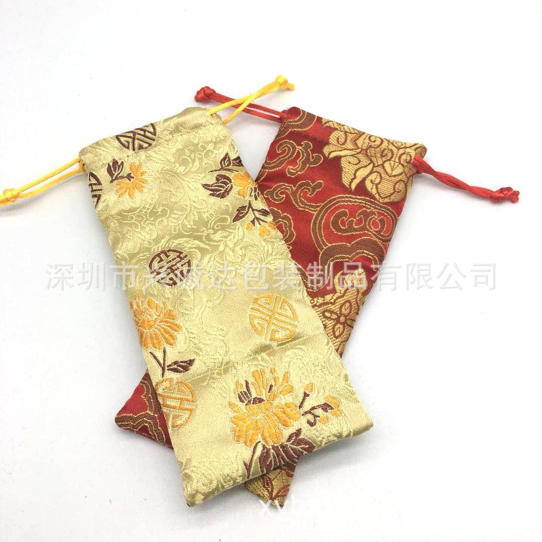 New Arrival Recommendation: Exquisite Silk-Printed Comb Drawstring Bag, Imitation Leather Bag, Satin Comb Bag, Comb Drawstring Bag