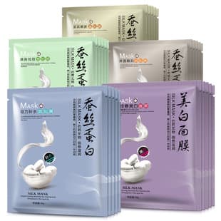 Yizhichun Silk Mask, Cleansing Whitening Hydrating Seaweed Mask, Anti-Wrinkle Acne Treatment Glow Sheet Mask Wholesale