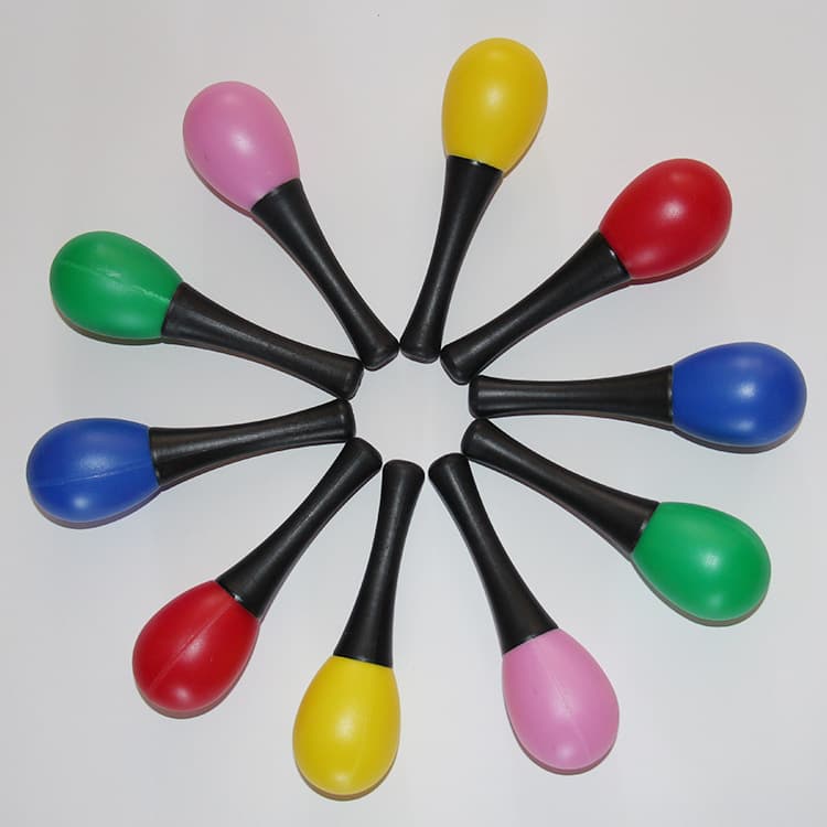 Orff Instruments, Maracas, Plastic Maracas, Plastic Sand Balls, Factory Wholesale with Ample Supply