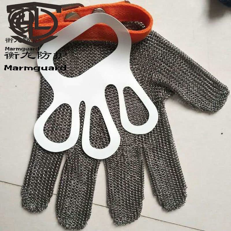 Anti-skid gloves stainless steel machine tool electric saw labor protection gloves anti-slip breathable soft five finger protection