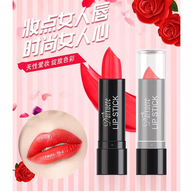 Lipstick Bright Red Cross-Border Supply Non-Stick Cup Moisturizing Long-Lasting Color Beauty Cosmetics In Stock