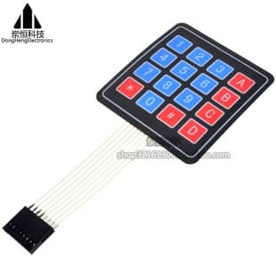 4X4 Keypad Module Tactile Switch 4*4 Membrane Matrix Keyboard Microcontroller External Expansion Control Keyboard