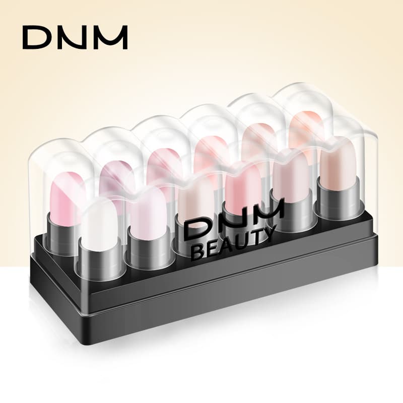 DNM Set 12-Color Eyeshadow Palette with Under-Eye Pencil, Highlighter Stick, and Highlighter Bar, Sweat-Proof, Peach Blossom Makeup, Cross-Border Wholesale