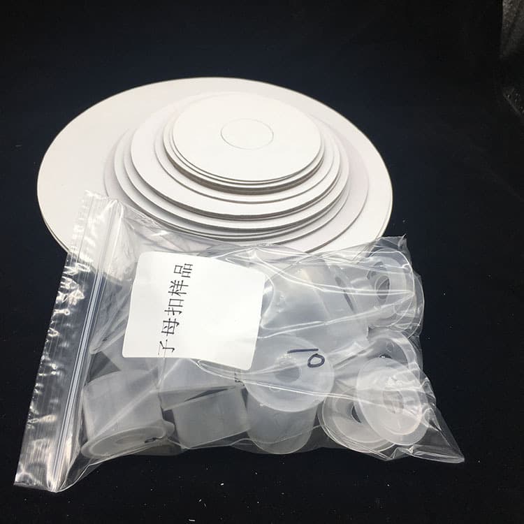 2.8cm Inner Hole Paper Disc, Transparent Plastic Tube Blank I-beam Spindle, Two-Piece Plastic Snap Spool