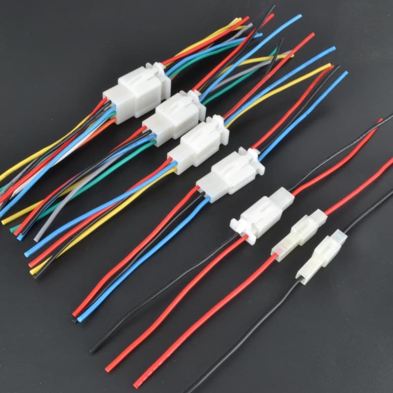 2.8MM Electric Vehicle Connector Automotive Connector Set Car Plug Male/Female with Wires