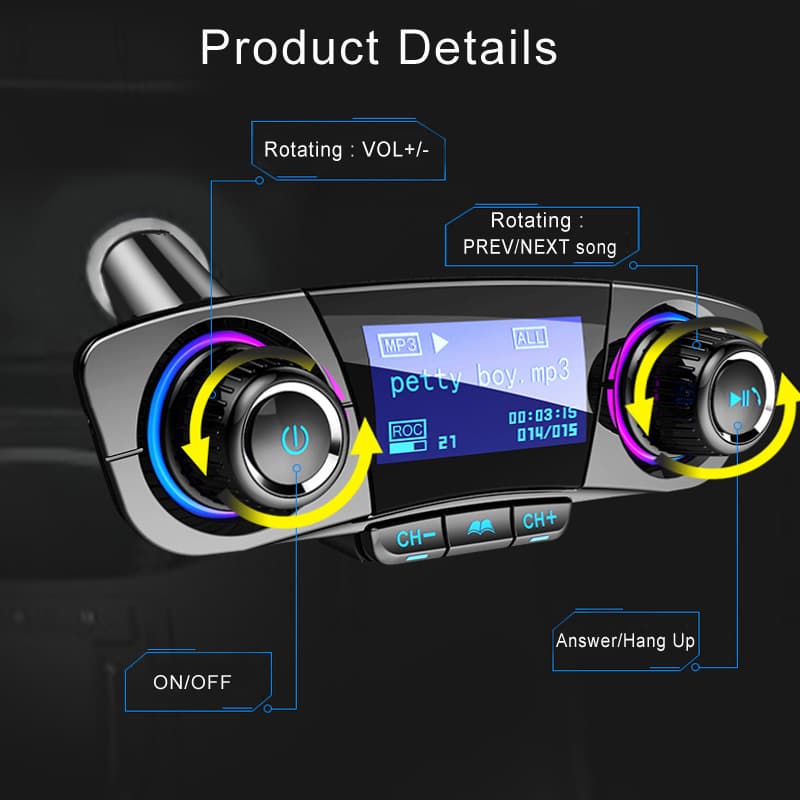Private model new BT06 car MP3 Bluetooth hands-free,