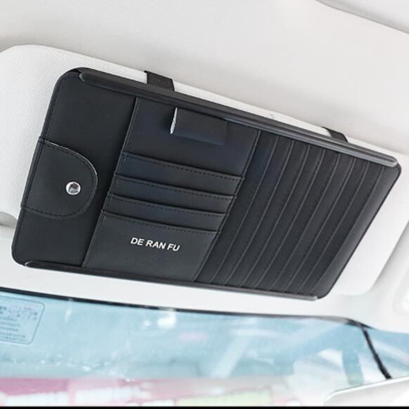 Car Sun Visor Organizer Multi-functional CD Holder Car CD Case Disc Sleeve Auto Accessory Visor Cover