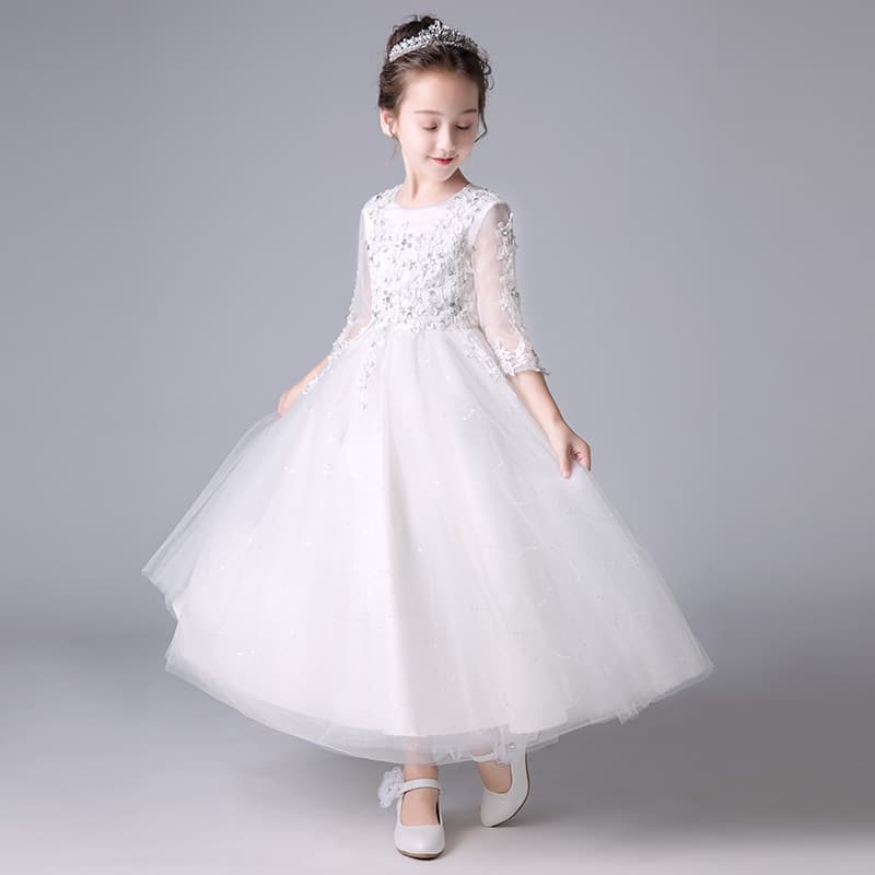 Cross-border Children's Princess Dress Flower Girl Wedding Dress Tutu Piano Performance Costume