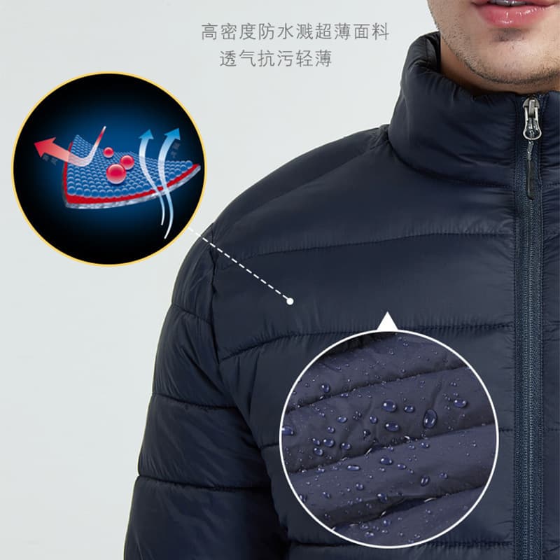 2026 New Men's Cotton Jacket Stand Collar Lightweight Short Coat Winter Casual Outerwear Winter Apparel Wholesale