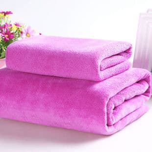 Beauty salon and barbershop bath towel, microfiber thickened absorbent soft lint-free, customizable logo, wholesale.