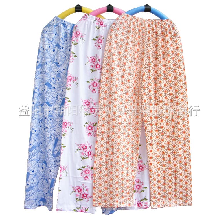 Cotton Men's and Women's Loose-Fit Sleep Pants Homewear Maternity Lounge Pants Casual Long Pants Factory Direct