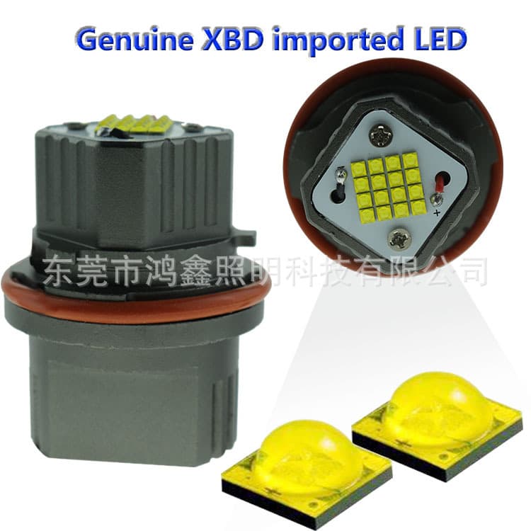 Car LED Headlight LED Angel Eye Headlight E39-80W XBD Light Source for BMW 5 Series Daytime Running Light