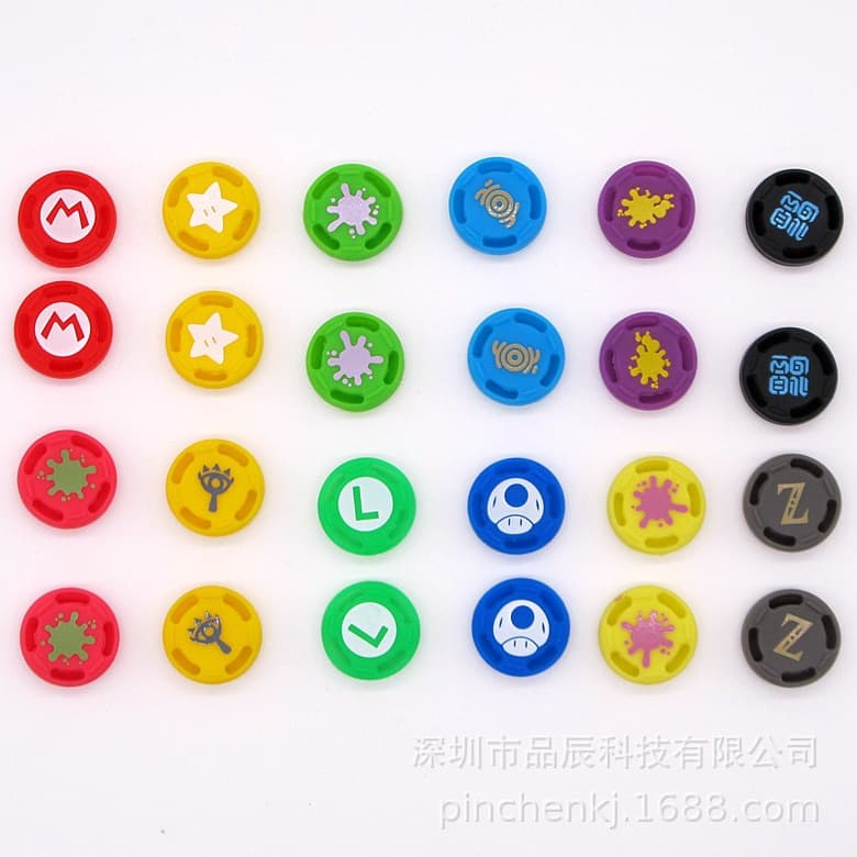 PS5 X360/ONE PS3/PS4 Joystick Cap, Zelda Mario Silicone Cap, Mario Mushroom Cap
