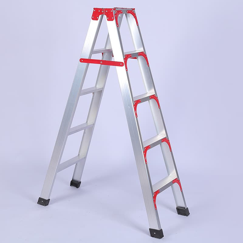 Manufacturer Supply Aluminum Alloy A-frame Ladder Thickened Reinforced Engineering Ladder Iron-capped A-frame Ladder Folding Ladder Aluminum