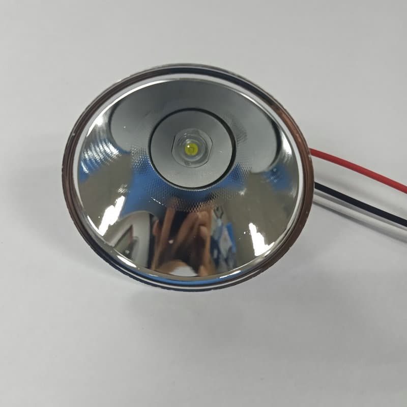 Factory direct supply of 40mm flashlight reflector headlamp mining lamp aluminum alloy reflector speaker box LED spotlight