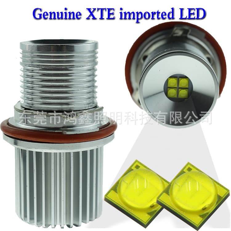 E39 40W Compatible with BMW 5 Series 7 Series LED Angel Eye Ring E39 Angel Eye Headlight Smart Temperature Control