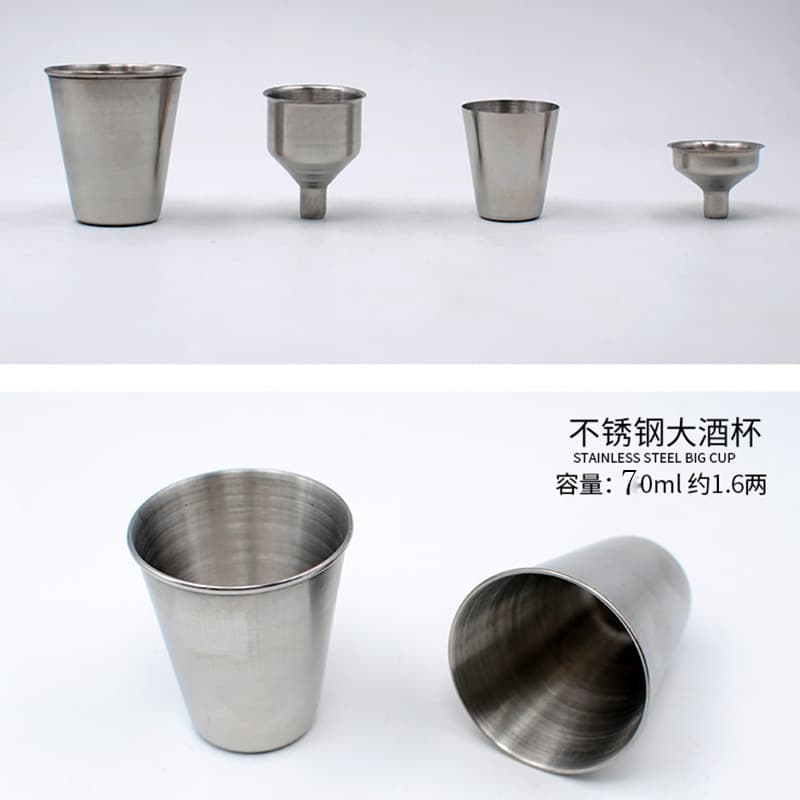 Stainless Steel Funnel for Liquor Flasks, Mini Funnel, Small Cup Large Funnel, 30ml Large Cup