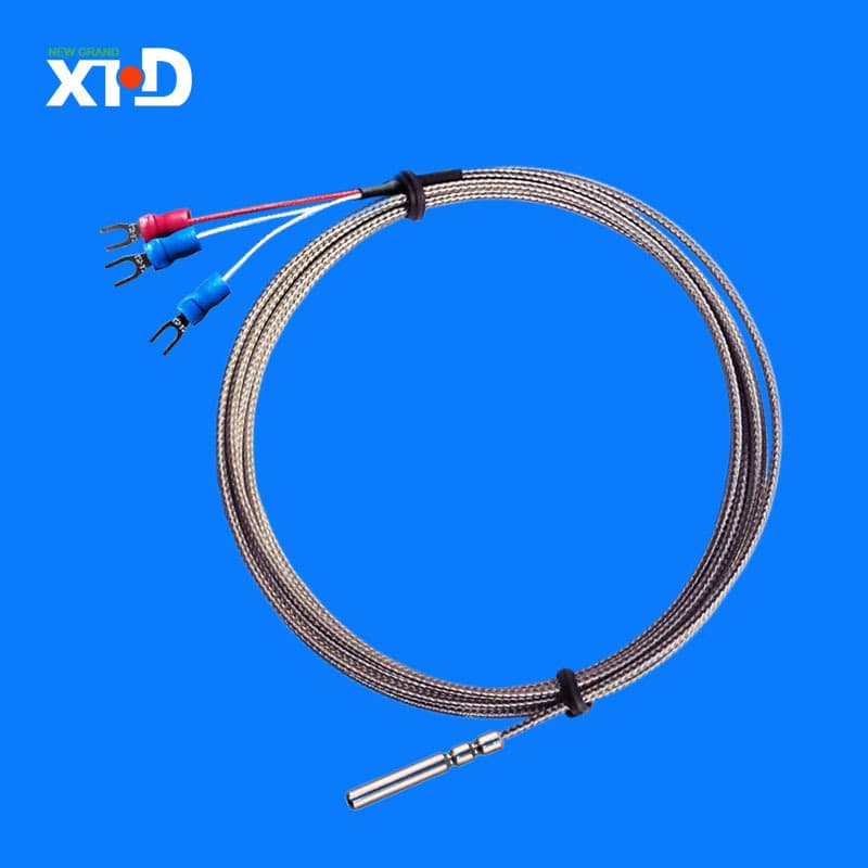 Lead-Type Temperature Sensor High-Temperature PT100/PT1000 Platinum Thermal Resistor