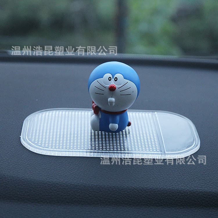 PU Car Phone Anti-Slip Mat, Vehicle PU Shockproof Non-Slip Pad, Creative Cartoon Gel Pad, Transparent Anti-Slip Mat