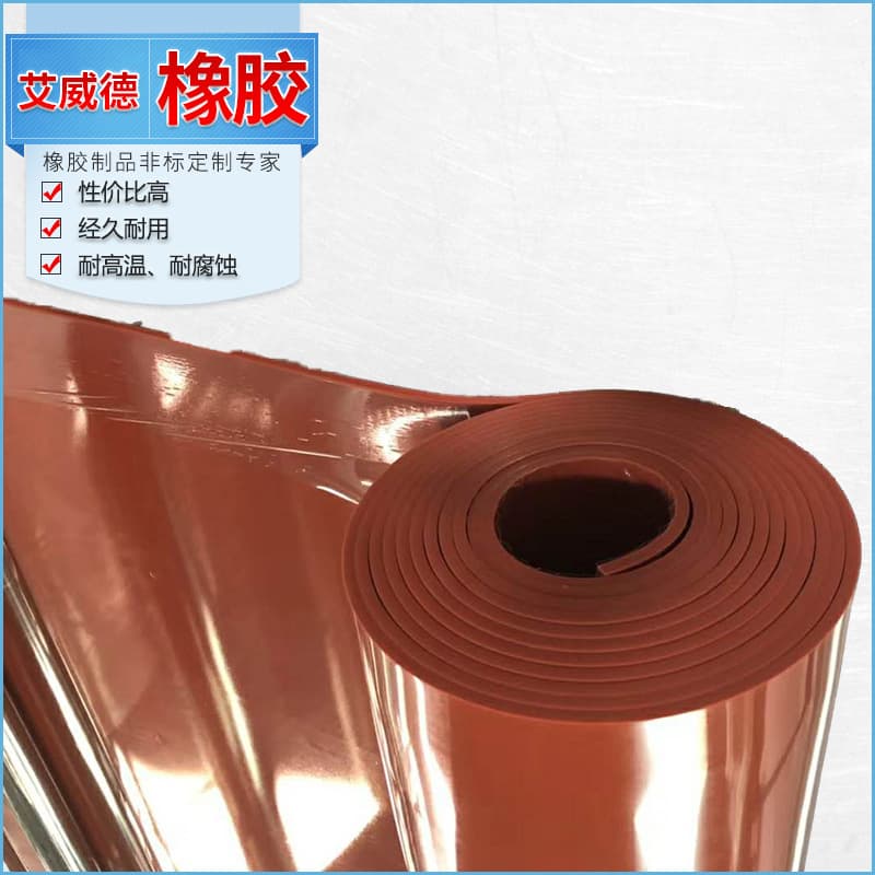 Rubber products sheet wholesale, high-temperature and wear-resistant red silicone rubber sheet, bulk discounts available.
