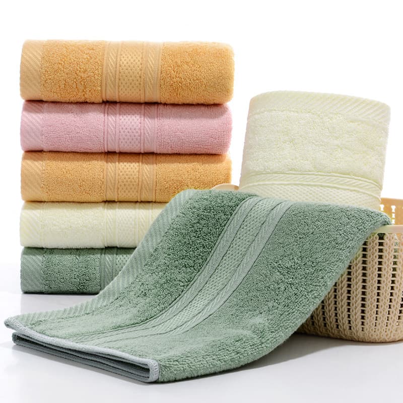 Manufacturer New Product Bamboo Fiber Plain Weave Discontinuous Towel Soft Absorbent Home Daily Use Gift Beauty Towel