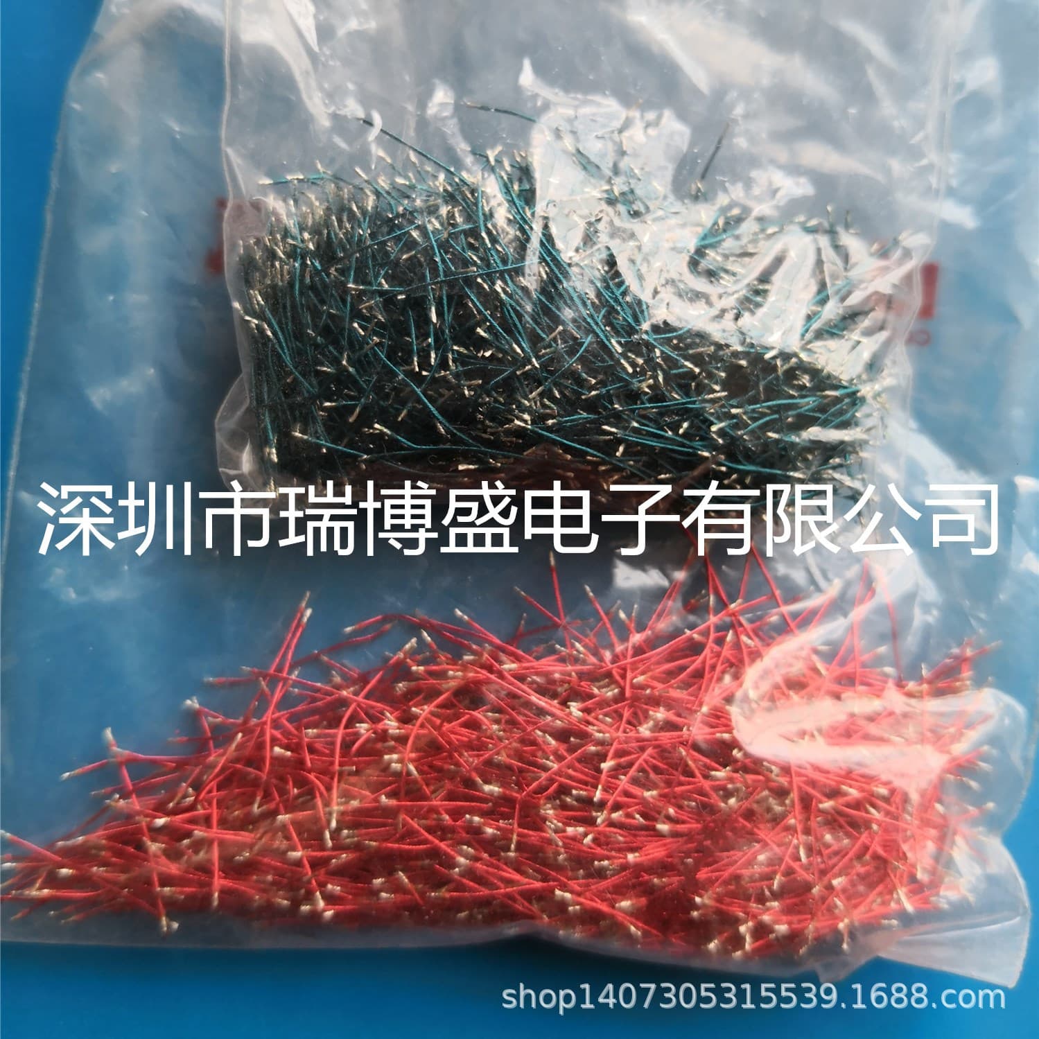 Manufacturer Produces and Processes Customized 0.35mm Multi-Core Enameled Wire Bluetooth Microphone Connection Line Lead Red and Blue Wire