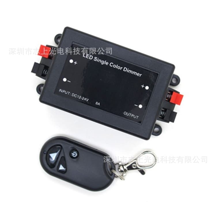 3-button controller, LED monochrome RF controller, LED strip remote control, wireless dimmer, controller dimming switch